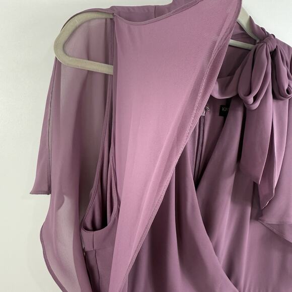 Ignite Evenings New York New Maxi Dress Size 14 Purple Embellished Waist - Picture 6 of 14